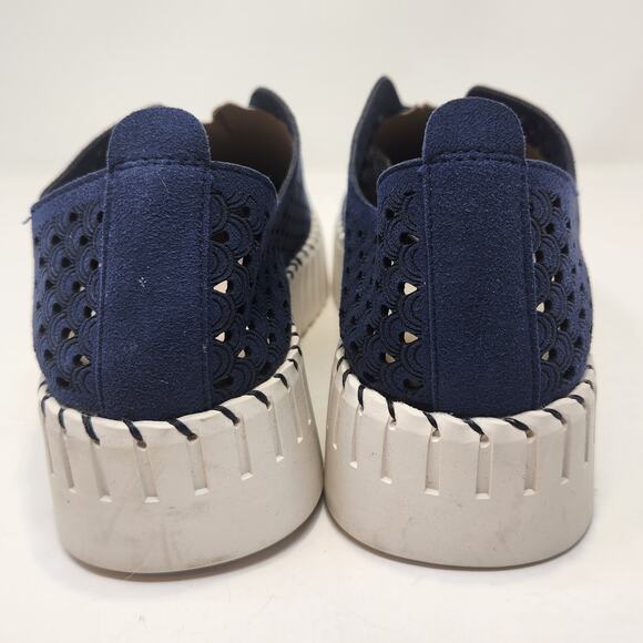 Project Cloud Daffodil Blue Leather Slip On Loafer Sneaker Women Size 9 EU 40 - Picture 6 of 8